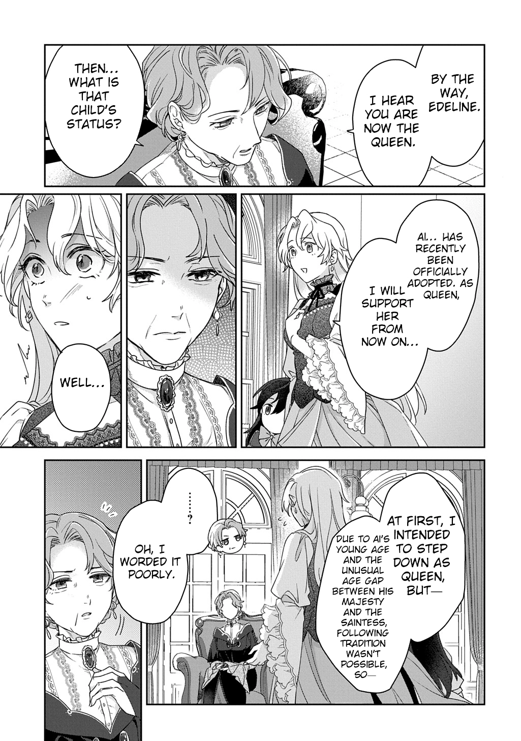 The Saint Is Five, So I'll Just Be the Decorative Queen. Chapter 4 Page 7